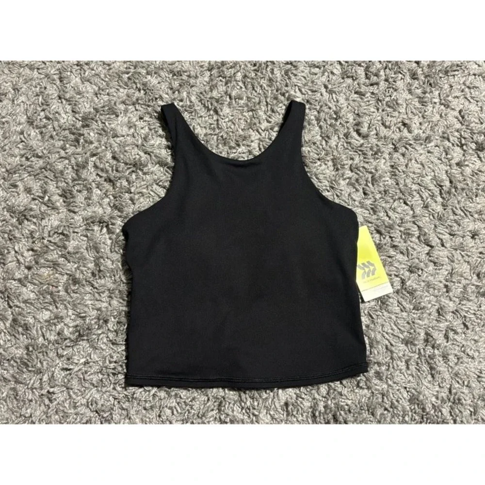 Black Sports Tank With Bra Girls L(10/12) NWT All in Motion Activewear Outdoor